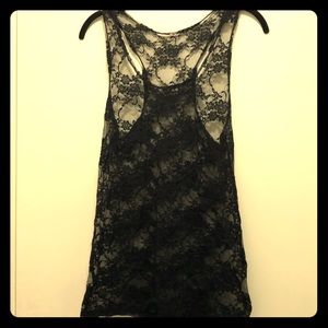 Lace racerback tank